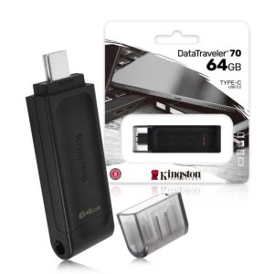 Pendrive 64 GB - Kingston DataTraveler 70 - USB‑C csatlakozóval.