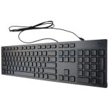  Dell KB216 | vezetékes USB billentyűzet | US kiosztás | fekete | + magyar matrica | ÚJ, dobozos