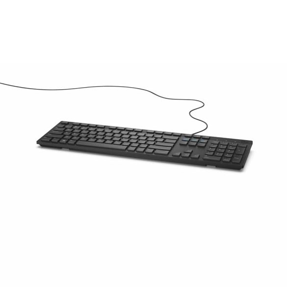  Dell KB216 | vezetékes USB billentyűzet | US kiosztás | fekete | + magyar matrica | ÚJ, dobozos