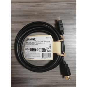 Eminent HDMI with Ethernet kábel 2 méter – nagyfelbontású kép- és hangátvitelhez