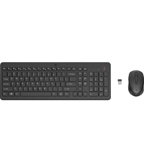 HP 330 vezeték nélküli billentyűzet + egér combo – EU kiosztás, fekete