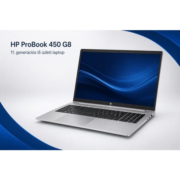 HP ProBook 450 G8 | i5-1135G7 | 8 GB RAM | 256 GB SSD | 15,6″ FHD | Iris Xe | Windows 11 | használt laptop 12 hó garanciával