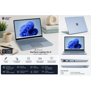 Microsoft Surface Laptop Go 3 | i5-1235U | 8GB RAM | 256GB SSD | 12,4" Érintőkijelző | Windows 11 | Használt laptop garanciával