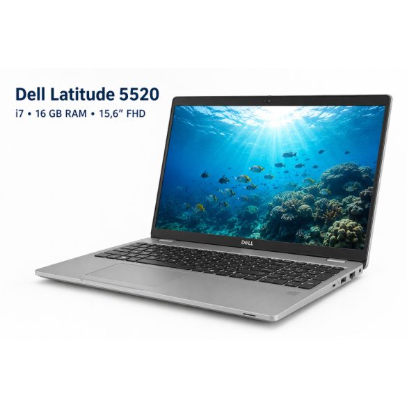 Dell Latitude 5520 | i7-1185G7 | 16 GB RAM | 256 GB SSD | 15,6″ FHD | Win 11 | használt laptop 12 hó garanciával