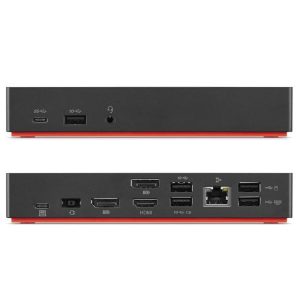 Lenovo ThinkPad Universal USB-C Dock 40AY | akár 3 monitor | 2× DisplayPort | HDMI | akár 100 W töltés | használt dokkoló 12 hó garanciával