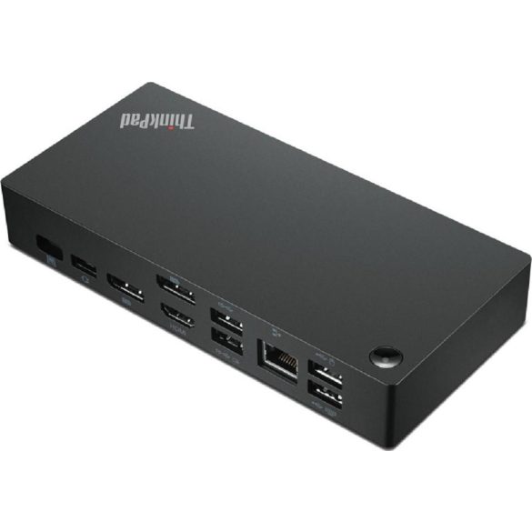 Lenovo ThinkPad Universal USB-C Dock 40AY | akár 3 monitor | 2× DisplayPort | HDMI | akár 100 W töltés | használt dokkoló 12 hó garanciával