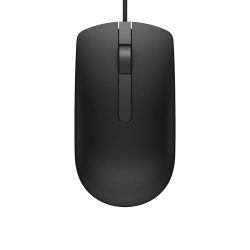   Dell MS116 vezetékes egér (fekete, halk kattintás) / új, dobozos