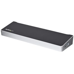  StarTech USB-C / USB-A Triple Video Docking Station | 3× 4K kijelző | HDMI + DisplayPort | Ethernet | USB hub | Új, dobozos